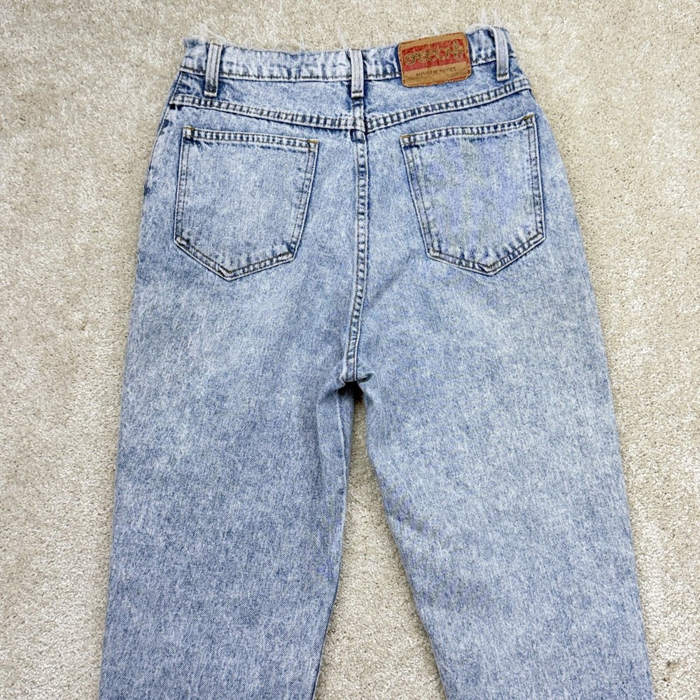 Vintage Sasson Modern Basics Jeans‎ Womens 12 Blue Acid Wash High Rise Mom 90s - Picture 9 of 15